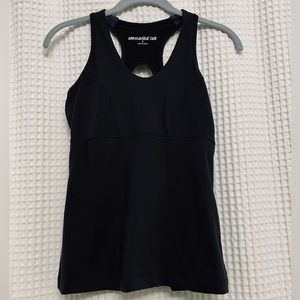 MARIKA TEK BLACK WORKOUT TANK - SIZE SMALL